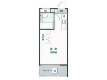 メゾン・ド・サンティエ(ワンルーム/1階)の間取り写真