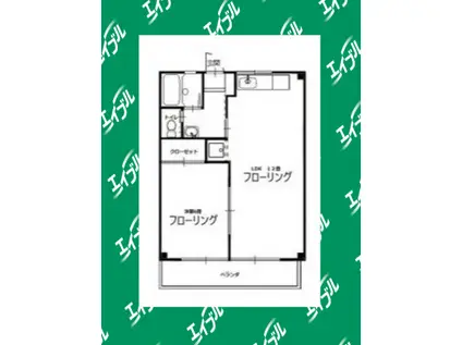 グレースフル(1LDK/3階)の間取り写真