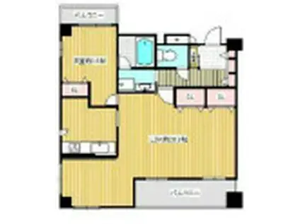 ロイヤル梅田ウエスト(1LDK/2階)の間取り写真