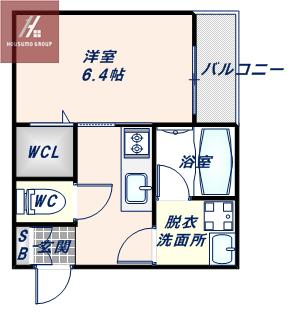 ナガモリ鶴橋ビル(1K/3階)の間取り写真