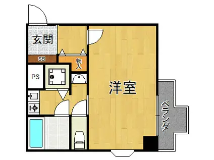 タケダビル95(1K/5階)の間取り写真