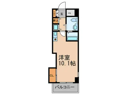 ラ・メゾン翠山(ワンルーム/4階)の間取り写真