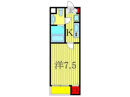 MS.4(1K/2階)の間取り写真