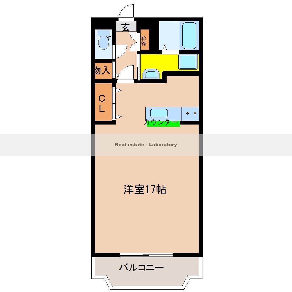 A-STEP霧島(ワンルーム/2階)の間取り写真
