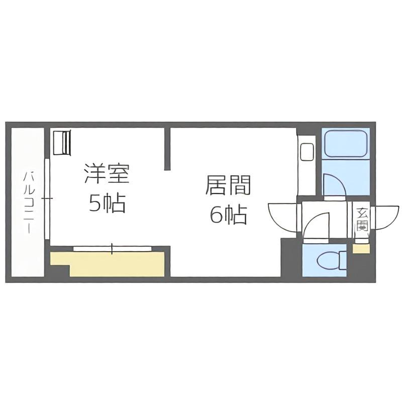 MOREHONGO(1DK/8階)の間取り写真