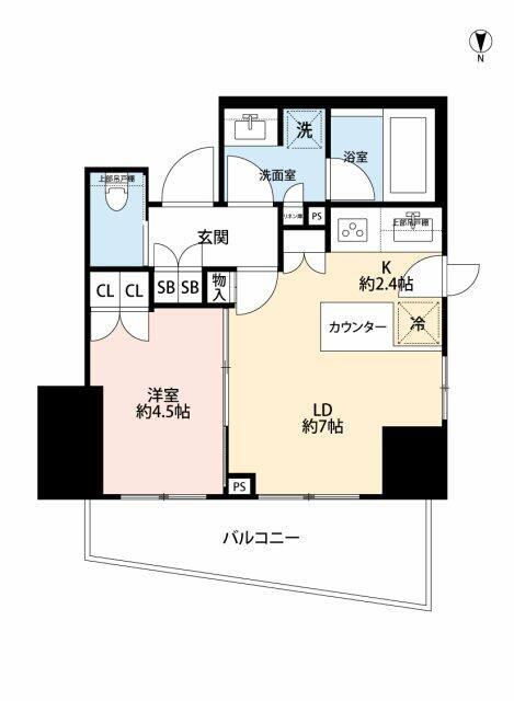 パークホームズ西荻窪グランビュー(1LDK/10階)の間取り写真