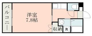 葉月館III(1K/5階)の間取り写真