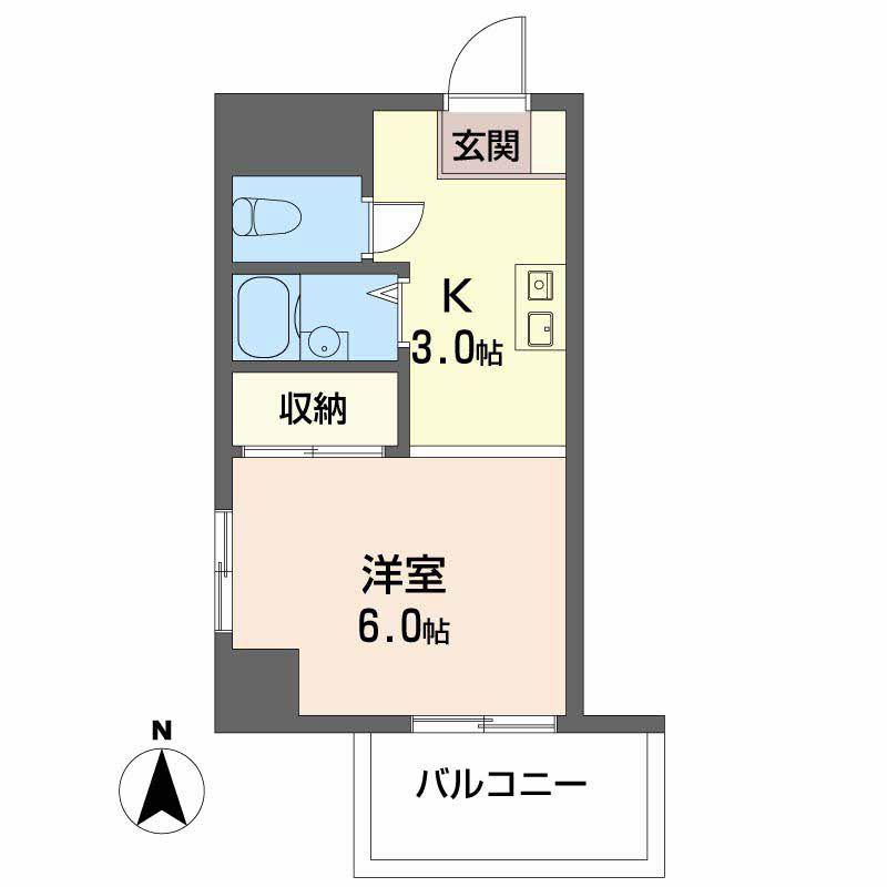 第1NSビル(1K/10階)の間取り写真