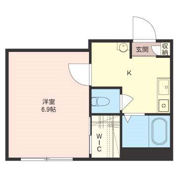 シャーメゾン三網(1K/2階)の間取り写真