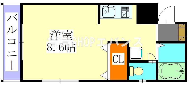ファインハイツT・N(ワンルーム/3階)の間取り写真