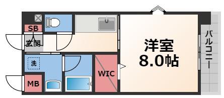 メゾンルミエール(1K/5階)の間取り写真