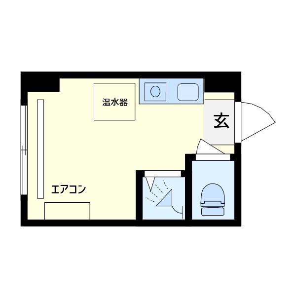 レジデンスカープ新小岩(ワンルーム/3階)の間取り写真