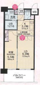 CLUB ORIENT BLD. NO.82 EMPRESS(1LDK/5階)の間取り写真