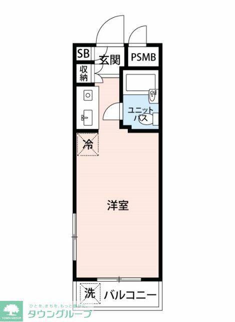 マイナビSTAYパレス桜新町(ワンルーム/3階)の間取り写真
