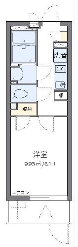 クレイノT HOUSE 浦和(1K/1階)の間取り写真