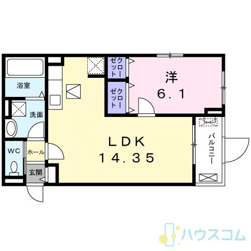 M.RAFFINE(1LDK/1階)の間取り写真