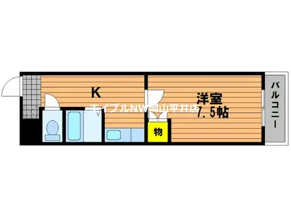 メゾンC&T(1K/1階)の間取り写真