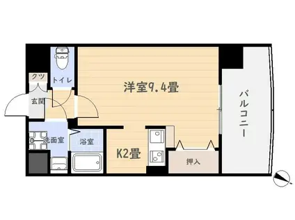 サンシャイン土器屋(1K/7階)の間取り写真