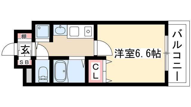 プレサンス桜通葵(1K/6階)の間取り写真