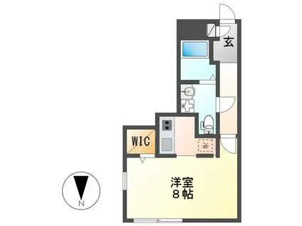 BRANCHE千種(ワンルーム/4階)の間取り写真