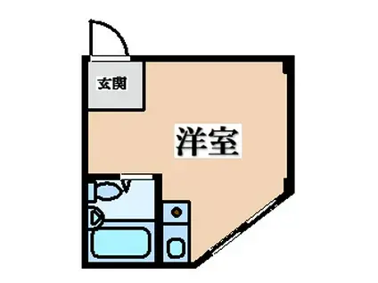 プレアール恩智II(ワンルーム/2階)の間取り写真
