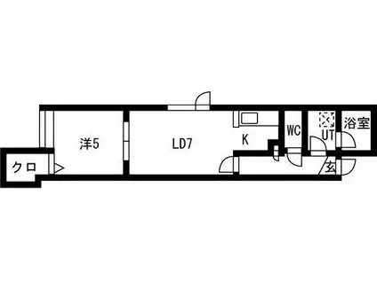 エスペランサ(1LDK/3階)の間取り写真