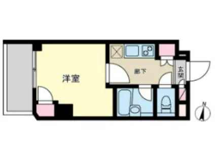 ビーロット小石川レジデンス(1K/3階)の間取り写真