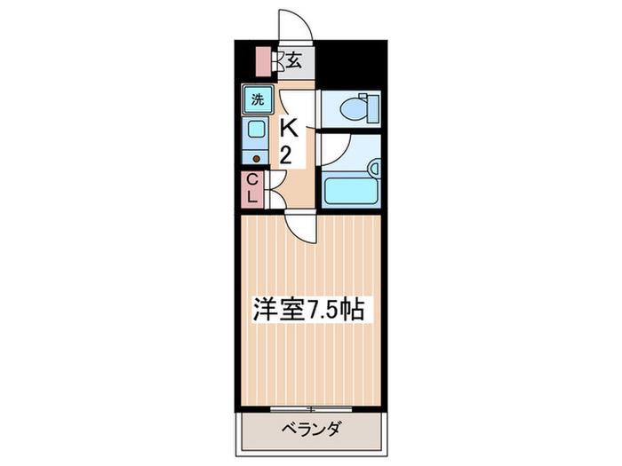 ハイツフォーシーズンズ(1K/5階)の間取り写真