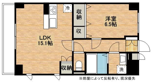 フォルテ(1LDK/5階)の間取り写真