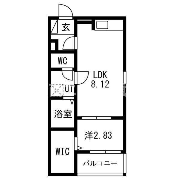 FSTYLE東大阪市本庄2号館(1LDK/3階)の間取り写真