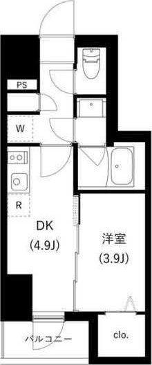 WHARF駒込(1DK/1階)の間取り写真