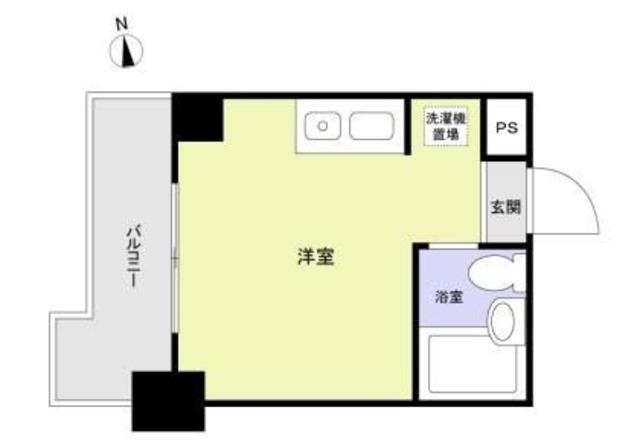 マンションインテグラル(ワンルーム/2階)の間取り写真