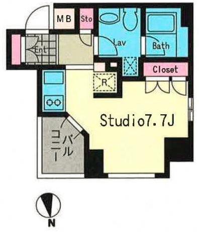 PRIME URBAN EBISU II(ワンルーム/3階)の間取り写真