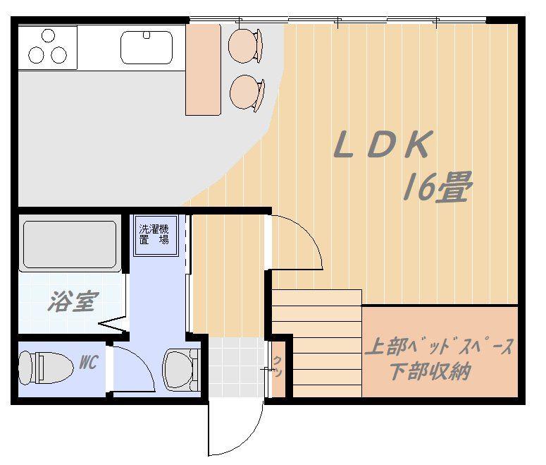 COCONBLD(ワンルーム/3階)の間取り写真