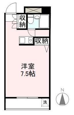 アディオ21(ワンルーム/4階)の間取り写真
