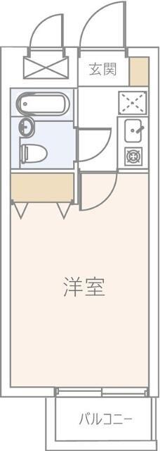 クリオさがみ野参番館(1K/3階)の間取り写真