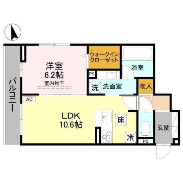 LE LIEN(1LDK/3階)の間取り写真