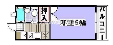 アーバンライフ高屋II(1K/1階)の間取り写真