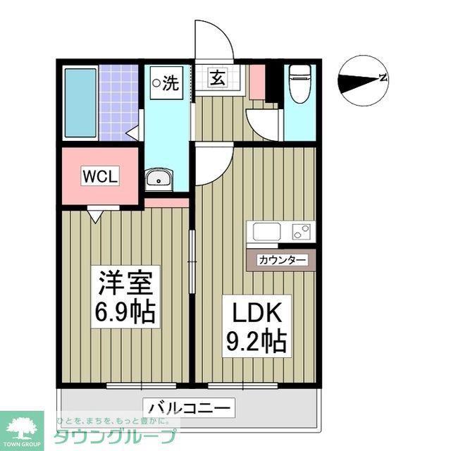 GRANSTYLE 由比ヶ浜(1LDK/2階)の間取り写真
