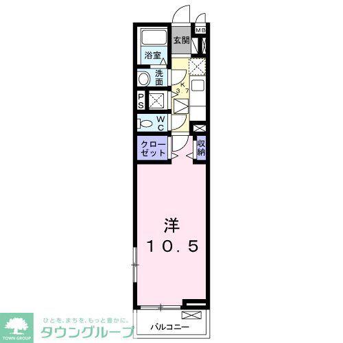 コンフォート丸友(1K/1階)の間取り写真