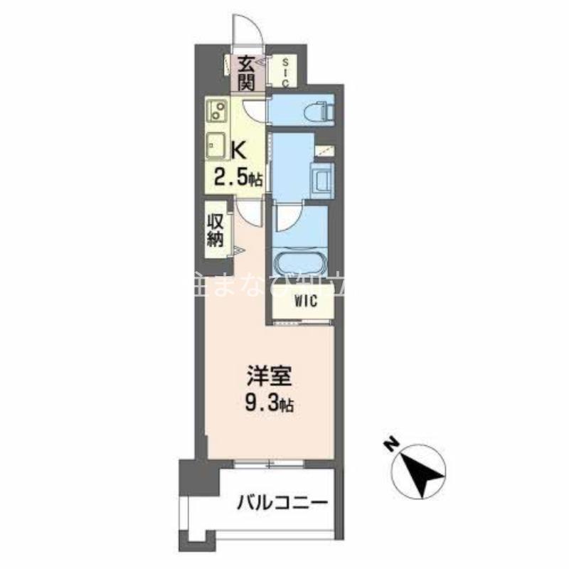 ROOTHILL 10(1K/4階)の間取り写真