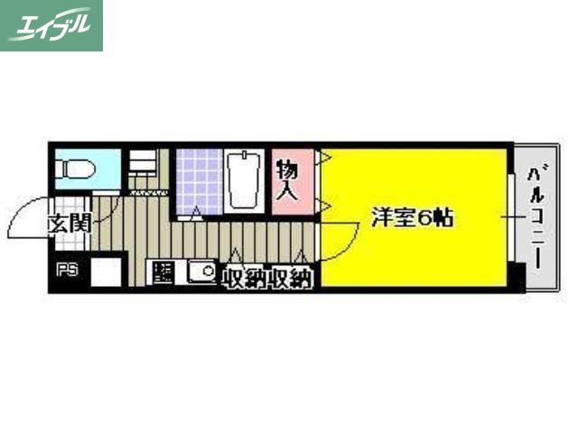 BONDS 96(1K/2階)の間取り写真