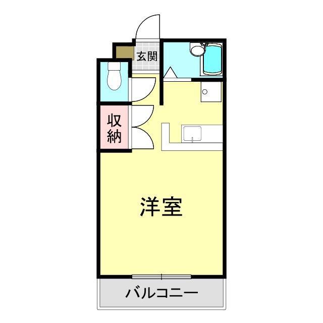 パークヴィラージュ24(1K/3階)の間取り写真