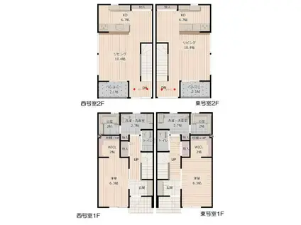 ROOTS渋川石原(1SLDK/1階)の間取り写真
