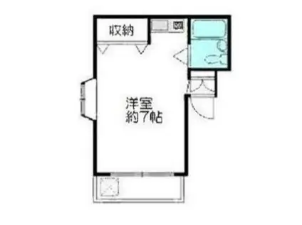 仙川スカイハイツ(ワンルーム/1階)の間取り写真