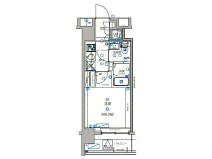 グランリーヴェル横濱南アデル(1K/3階)の間取り写真