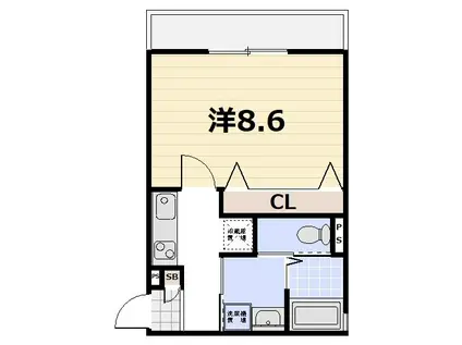 上京区堀出シ町 計画(1K/3階)の間取り写真