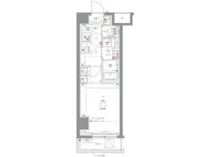 AZEST浮間舟渡II(1K/2階)の間取り写真
