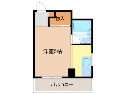 橘ビル(1K/3階)の間取り写真