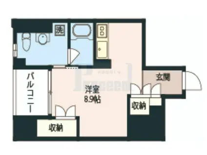 エスティメゾン板橋C6(ワンルーム/11階)の間取り写真